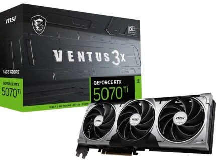 RTX 5070TI MSI VENTUS 3X 16GB GDDR7 OC BLACK (7% POUR CEUX QUI VEULENT LACHETER SEULE)