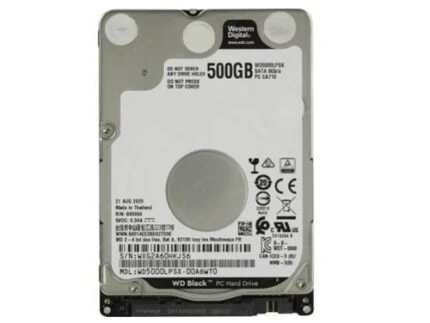 SATA 2.5″ 500GO WD 7200RPM BLACK CAVIAR RECUPURATION