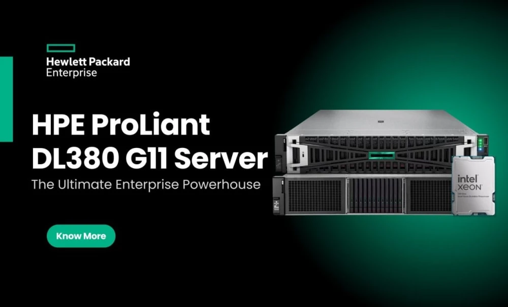 SERVEUR HPE ProLiant DL380 GEN11 XEON GOLD 5416S (16 COEURS) RAM 1x32GB DDR5 / DISQUE 2x480GB SSD/ ALIMENTATION 2x1000W