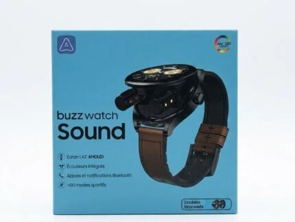 SMART WATCH ACE BUZZ SOUND AMOLED AVEC ECOUTEUR ET DOUBLE BRACELETS