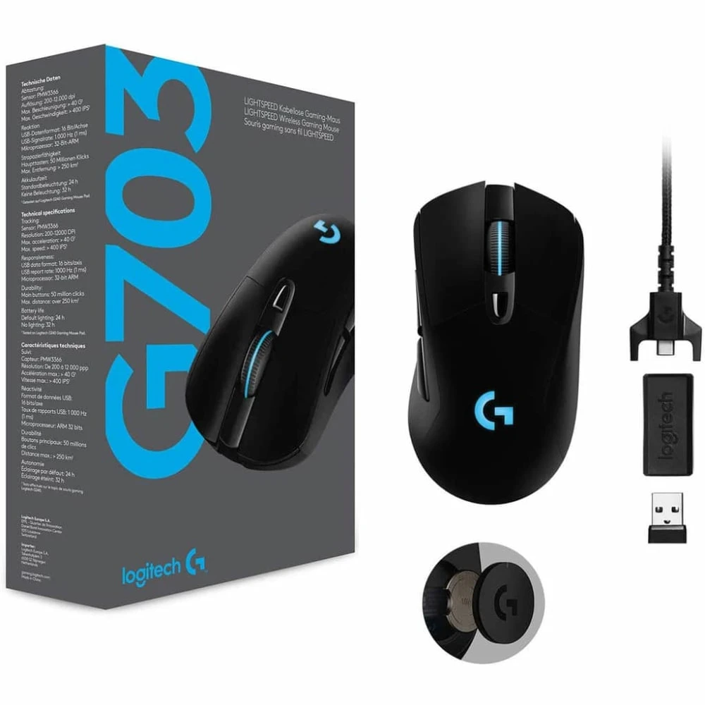 SOURIS LOGITECH G703 LIGHTSPEED WIRELESS – Image 2