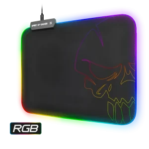Spirit of Gamer Skull RGB Gaming Mouse Pad M