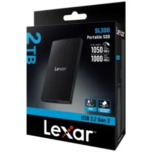 SSD Externe Lexar SL300 1To USB 3.2 – Disque Dur Portable Ultra Rapide, Compact et Fiable pour PC & Laptop