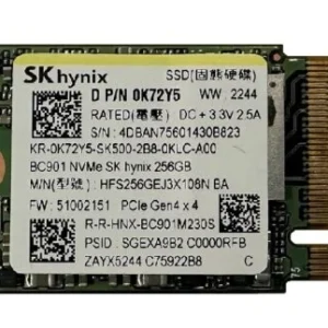 SSD M.2 SK HYNIX BC901 256GO GEN4 7000/6500MBPS NVME 2280