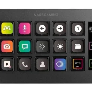 STREAM DECK MARS GAMING MSD-ONE 15KEYS + SCREEN BLACK