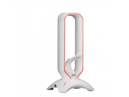 SUPPORT CASQUE MARS GAMING 3 in1 MHHPRO WHITE DIGITAL CONTROL RGB