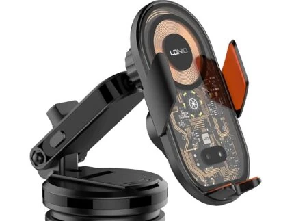 SUPPORT SMARTPHONE AUTO AVEC CHARGEURS SANSFIL LDNIO MA30-1 15W