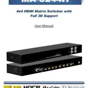 SWITCH HDMI GOMAX MATRIX 4x4 MA-5244H RESOLUTION 4K WITH FULL 3D SUPPORT