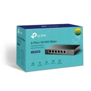 SWITCH 6 PORTS TP-LINK TL-SF1006P 10/100MBPS 4PORTS PoE+