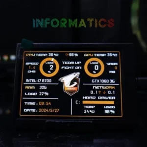 Turing Smart Screen –3.5-inch IPS USB Type-C information display