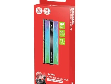 UDIMM DDR5 16GO 6000MHz CL32 ADATA XPG LANCER NEON RGB