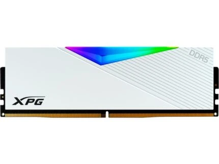 UDIMM DDR5 16GO 6400MHZ CL32 ADATA XPG LANCER RGB WHITE AX5U6400C3216G-DCLARWH (10% POUR CEUX QUI VEULENT L’ACHETER SEULE)