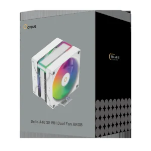 Ventilateur OCYPUS – Delta A40 SE DUAL FAN ARGB Blanc