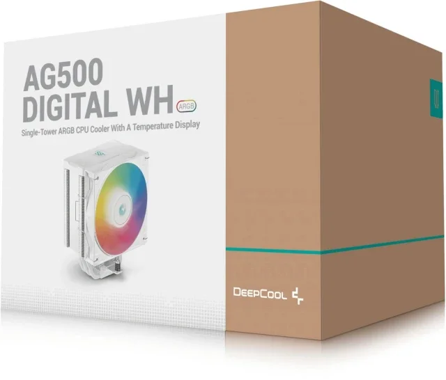 VENTILO CPU DEEPCOOL AG500 DIGITAL WHITE