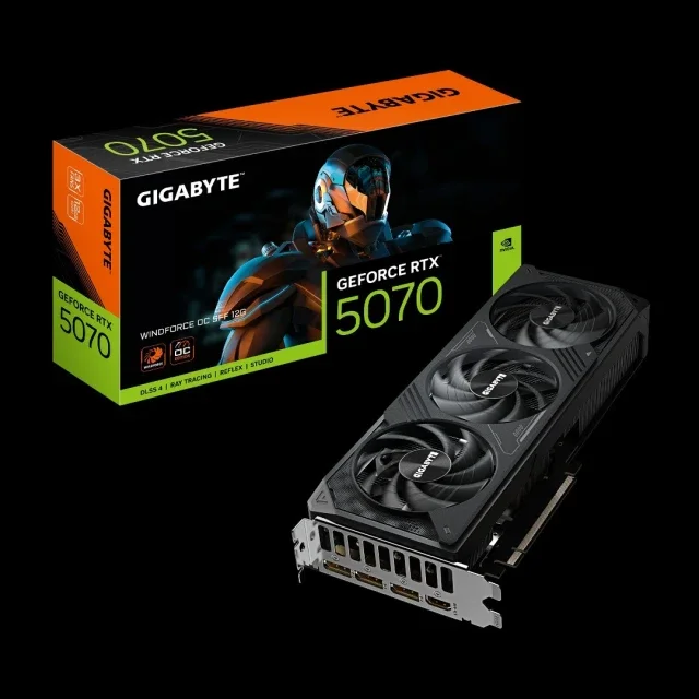 VGA GIGABYTE RTX 5070 WINDFORCE SFF 12GB OC (EN VENTE EN CONFIG)