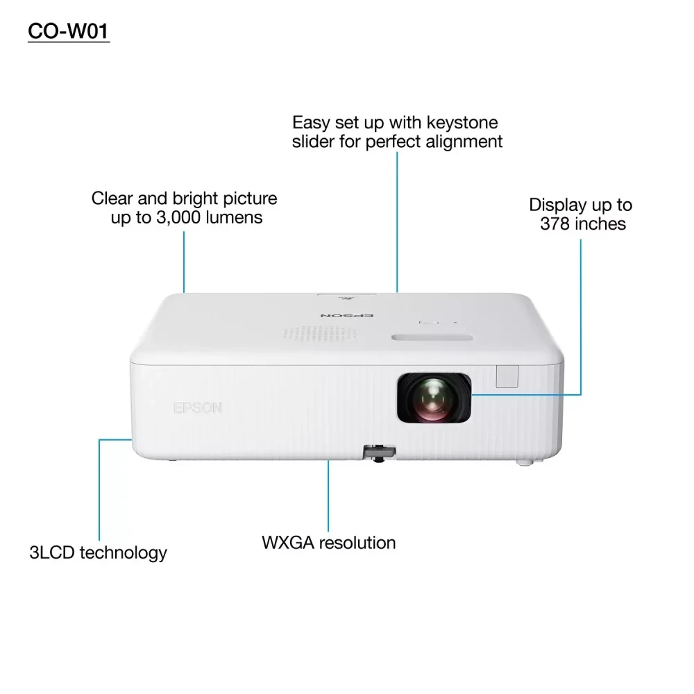 VIDEO PROJECTEUR EPSON CO-W01 (DATASHOW) – Image 3