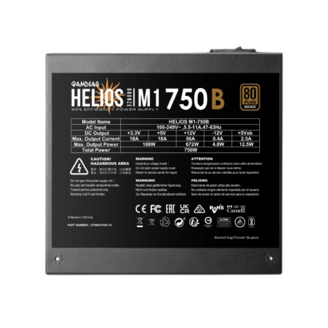 ALIMENTATION GAMDIAS HELIOS M1-750B 750w – Image 4