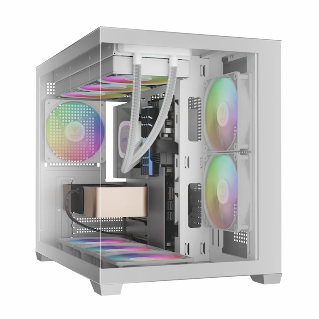 BOITIER GAMDIAS AURA GCM10 V2 ARGB WHITE