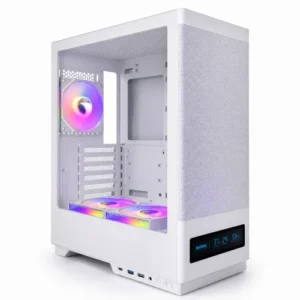 BOITIER GAMER MAGMA V8202 WHITE 3 FAN ARGB