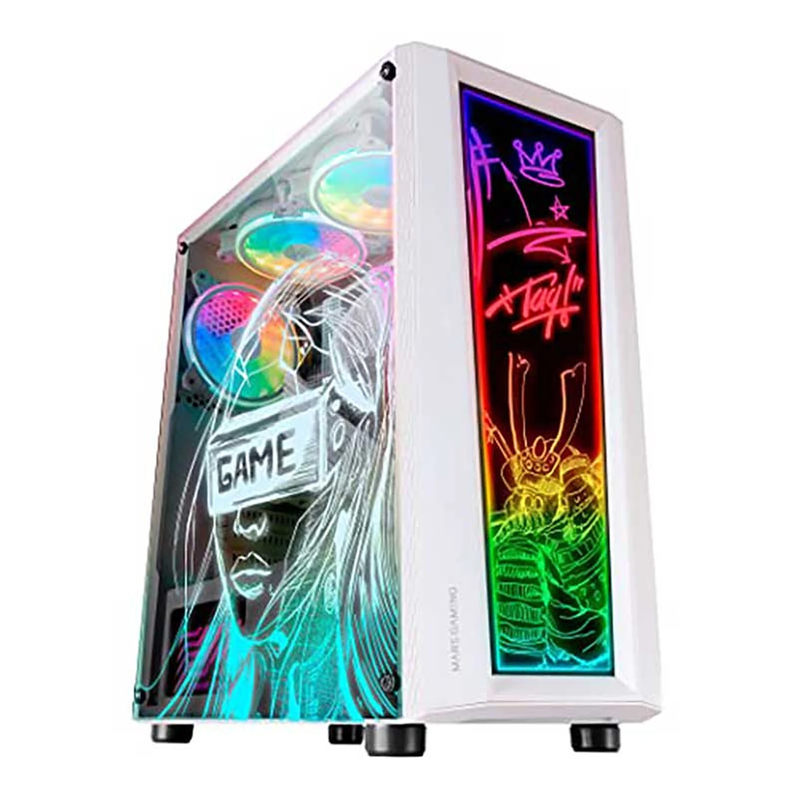 BOITIER GAMER MARS GAMING MC-ART WHITE – Image 5