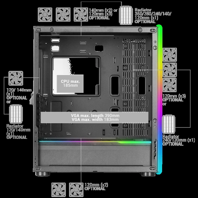 BOITIER GAMER MARS GAMING MC-ULTRA – Image 3