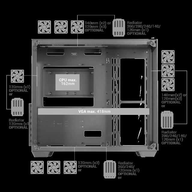 BOITIER GAMER MARS GAMING MCV4 BLACK – Image 2
