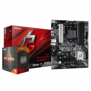 BUNDLE CPU RYZEN 7 5700X + CARTE MERE ASROCK B550 PHANTOM GAMING 4