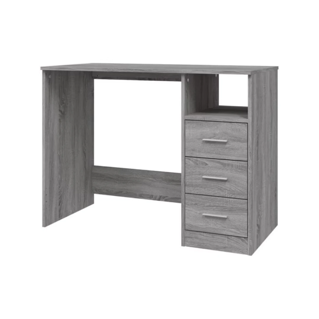 BUREAU 1.40 ODESK 3 TIRIORS SONOMA / GRIS – Image 2