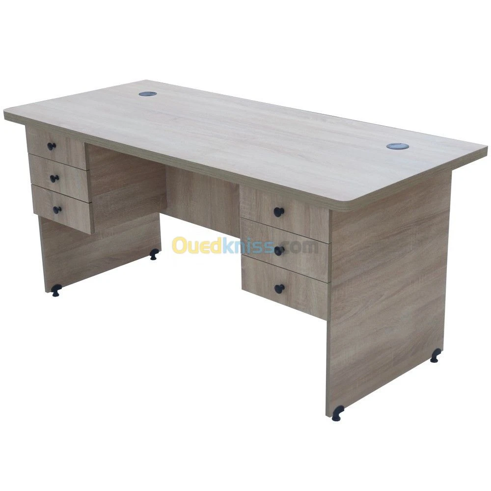 BUREAU 1.60M SIMPLE 6 TIROIRS – Image 2