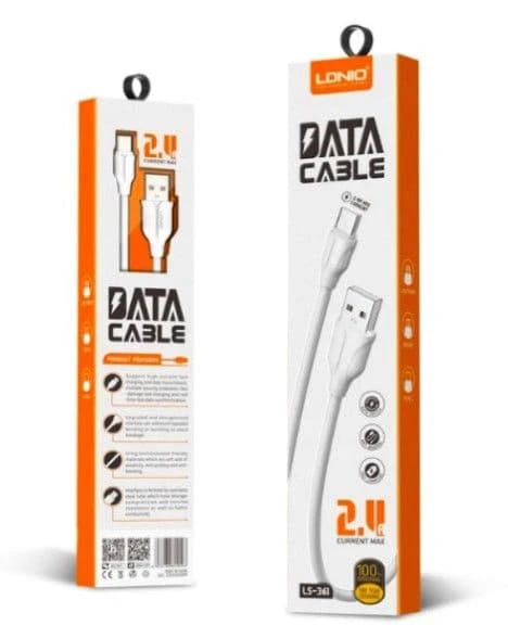 CABLE DATA LDNIO LS361 TYPE C TO USB