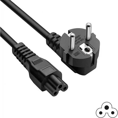 Cable Trefle d’Alimentation – Pour Ordinateurs, Écrans, Consoles et Plus