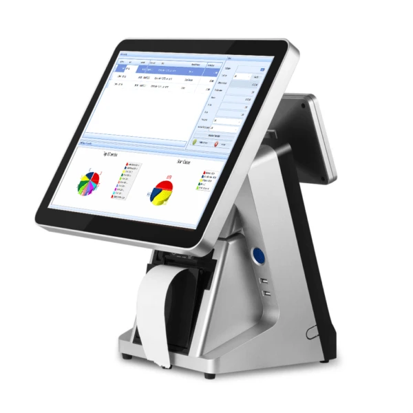 CAISSE TACTILE HF POS / QW2 VFD / I3 / 4 / 128 15" AVEC AFFICHEUR DES PRIX