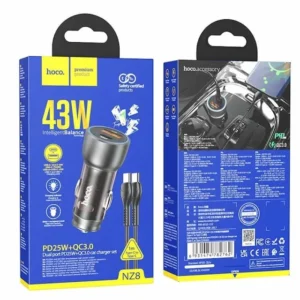 CAR CHARGER HOCO NZ8 43W
