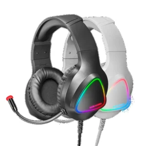 CASQUE MARS GAMING MH222W ARGB WHITE