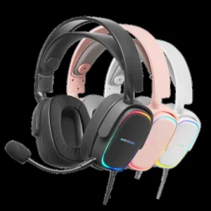 CASQUE MARS GAMING MHAX RGB DETACHABLE ROSE / BLANC / NOIR