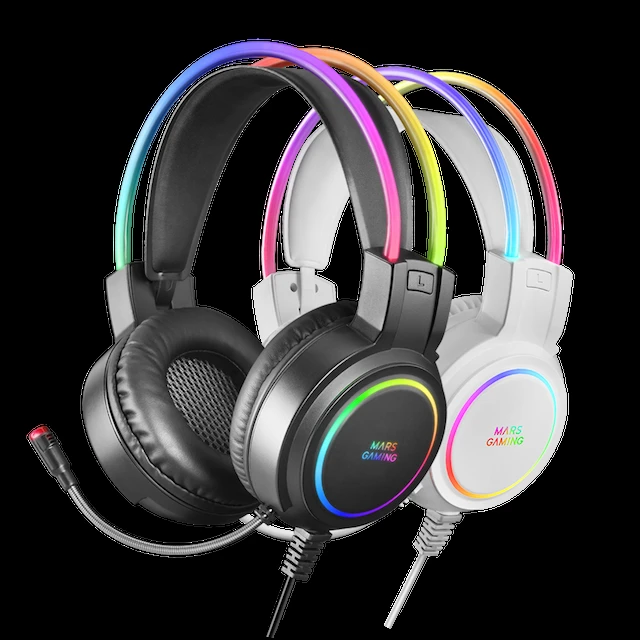 CASQUE MARS GAMING MHRGB NOIR / BLANC