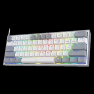 CLAVIER GAMER REDRAGON FIZZ K617 RGB / WHITE - GREY