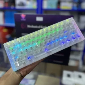 CLAVIER GAMER SANS FIL MAGMA FIORA F61CT 60% CRYSTAL RGB MECANIC WHTE SWITCH