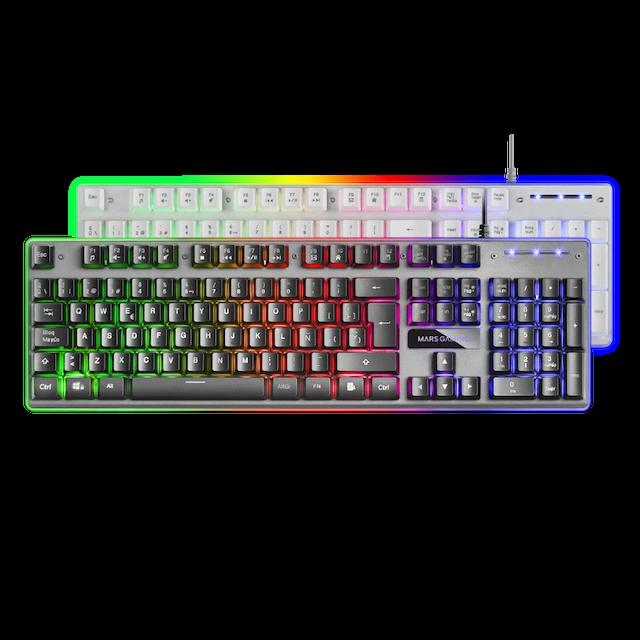 CLAVIER MARS GAMING MK220 RGB BLACK / WHITE