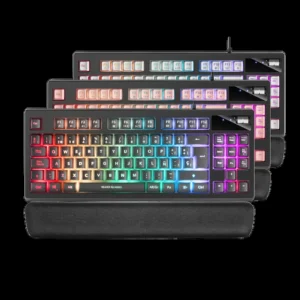 CLAVIER MARS GAMING MKAX RGB MECANIQUE TKL ROSE / BLANC