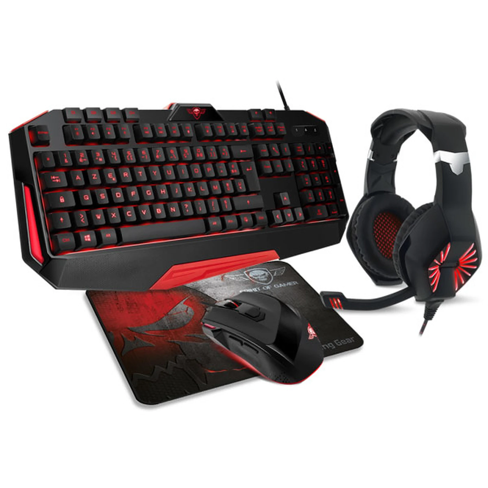 COMBO CLAVIER / SOURIS / CASQUE / TAPIS SPIRIT OF GAMER PRO-MKH3 – Image 2