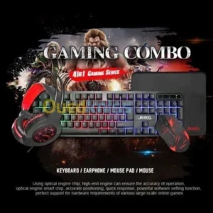 COMBO CLAVIER / SOURIS / CASQUE / TAPIS TWINS LH26