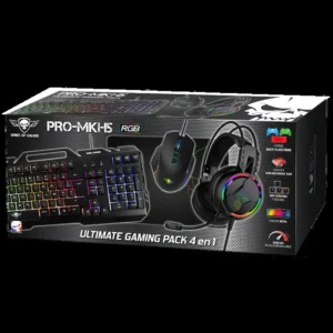 COMBO CLAVIER / SOURIS / TAPIS / CASQUE SPIRIT OF GAMER PRO-MKH5 RGB 4IN1