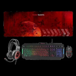 COMBO MARS GAMING MCPRGB2 4 IN 1 CLAVIER / SOURIS / CASQUE / TAPIS
