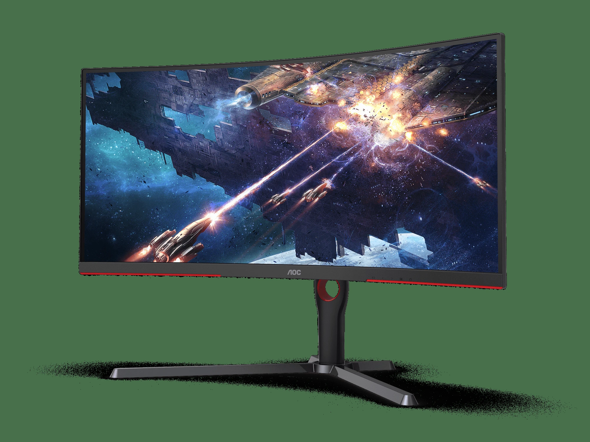 ECRAN AOC 34" 2K ULTRAWIDE CU34G3S 165HZ 1MS CURVED – Image 4