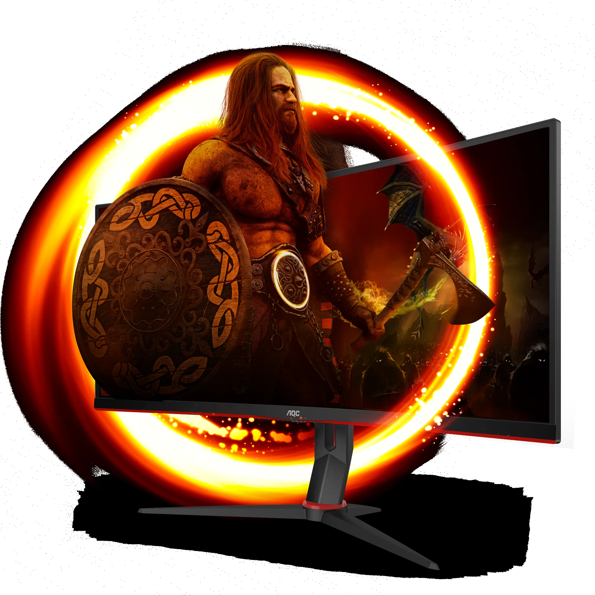 ECRAN AOC 34" IPS CU34G2X ULTA WIDE WQHD 2K CURVED 144HZ 1MS ADJUSTABLE STAND – Image 2