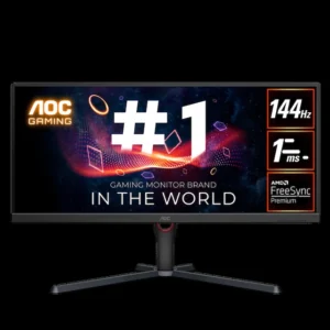 ECRAN AOC 34" IPS U34G3X ULTA WIDE WQHD 4K CURVED 144HZ 1MS ADJUSTABLE STAND