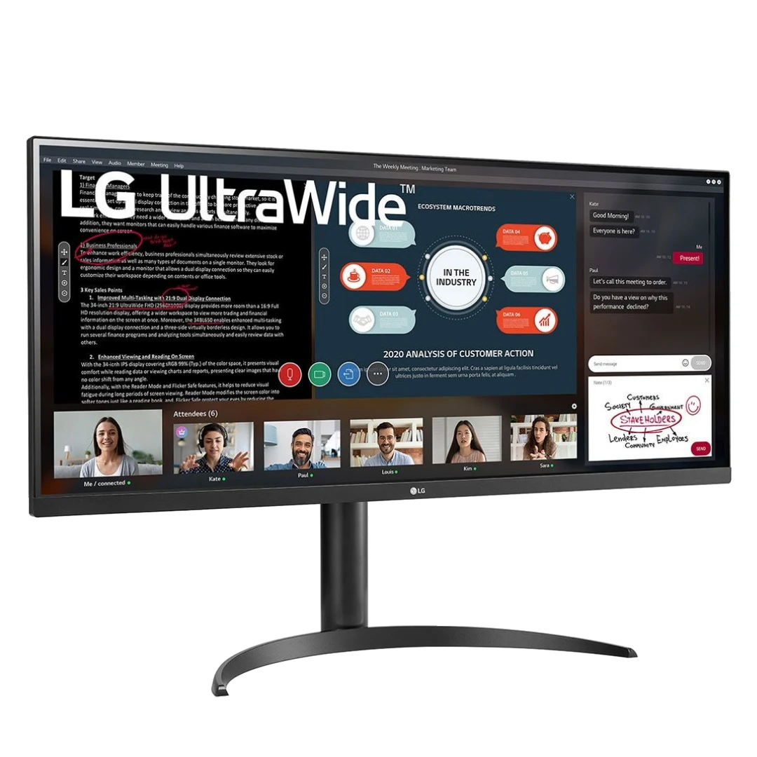 ECRAN LG 34" WP550 75HZ 5MS IPS FHD UltraWide – Image 2