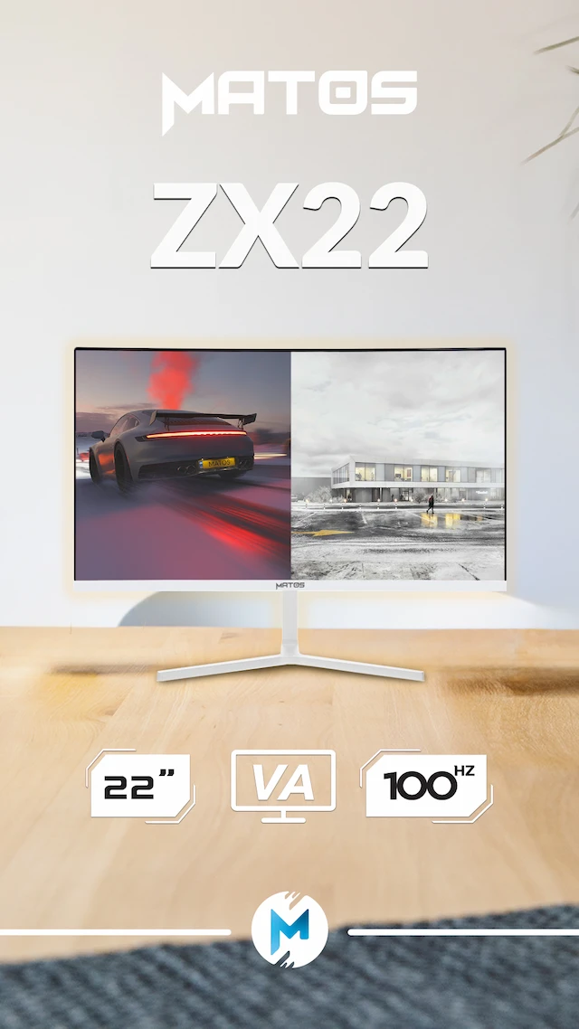 ECRAN MATOS ZX22 / 22" VA 100 HZ