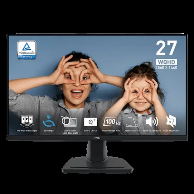 ECRAN MSI PRO MP275Q - 27" - 100HZ 2K TUV CERTIFIED 2X SPEAKERS